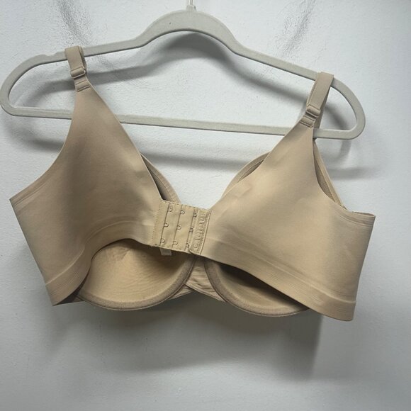 Cacique Full Coverage Lightly Lined Bra 40DD nude beige Adjustable Straps - Picture 5 of 10
